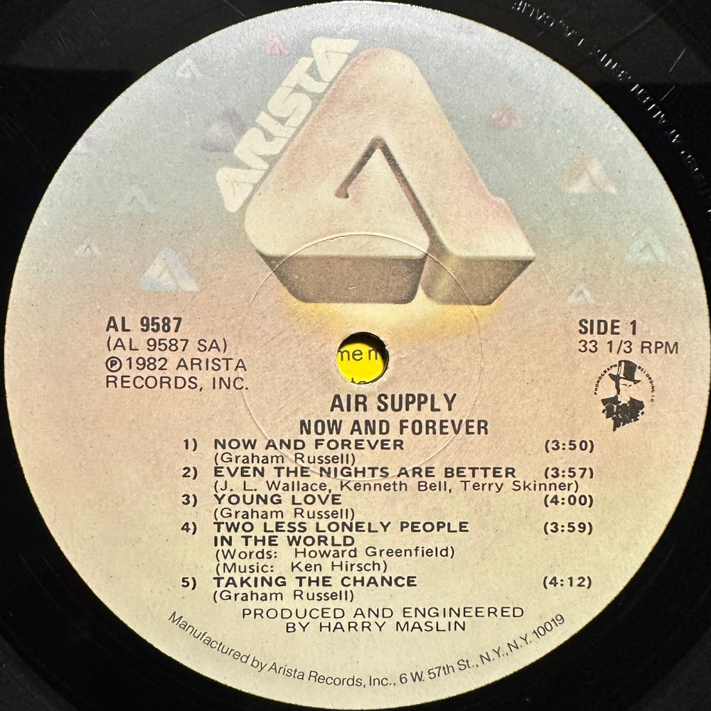Air Supply - Now And Forever (США 1982г.)