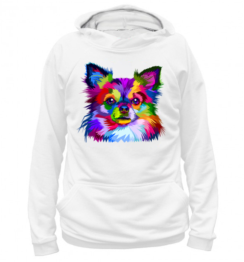 Толстовка "Разноцветный Чихуахуа"