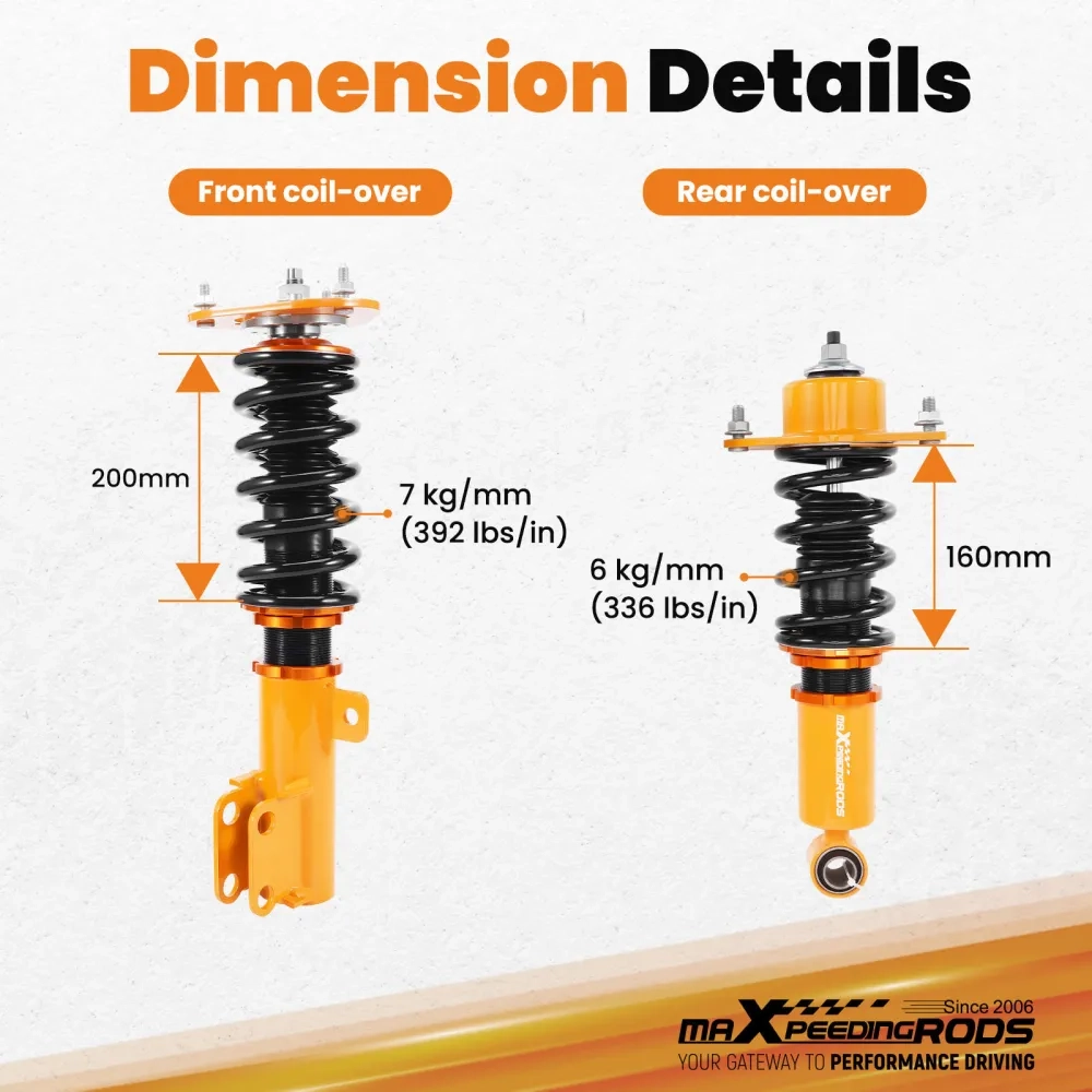 Adjustable Coilovers Suspension Lowering Kit подходит для автомобиля Toyota Corolla 09-17 E140 E170