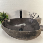 Раковина из речного камня RS-65249 57*42*16 0862