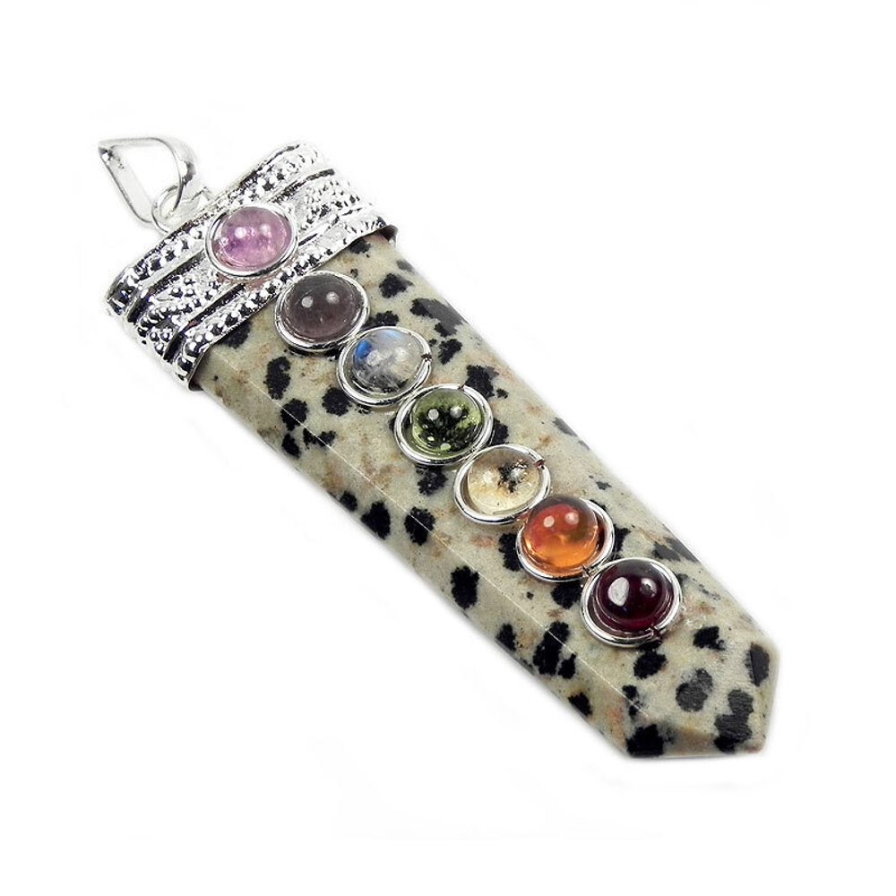 Кулон "7 чакр" самоцветы