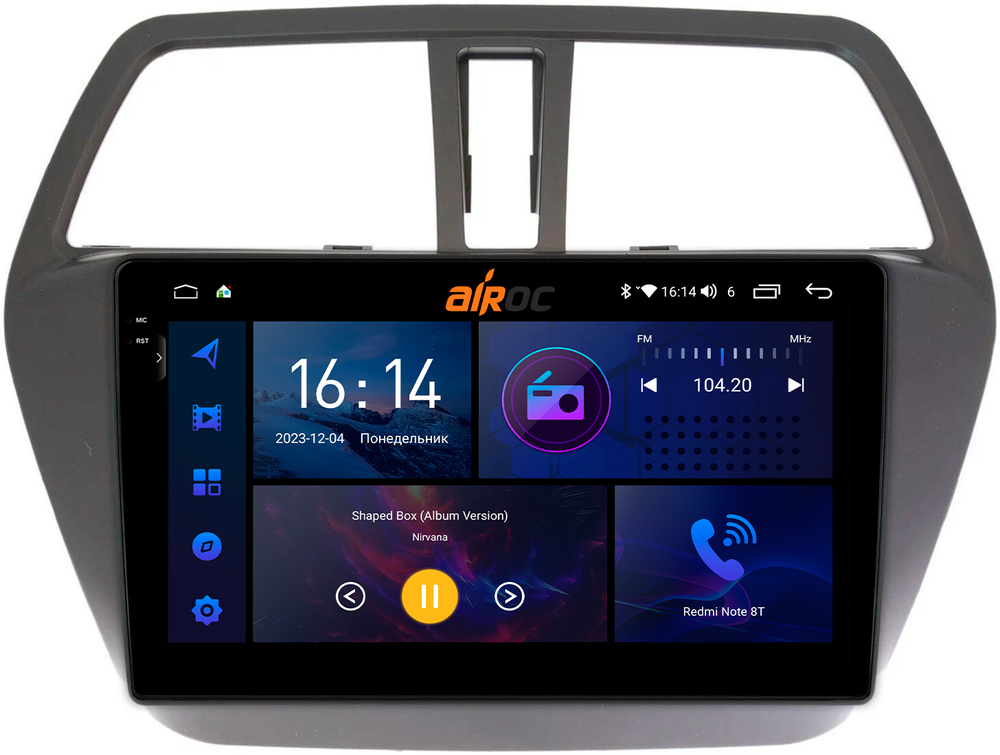 Магнитола Suzuki SX4 2 2013-2021 - AIROC 2K RI-3501 Android 12, QLed+2K, ТОП процессор, 8/128Гб, CarPlay, SIM-слот