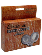 Металлические наручники с пятнистым мехом "под леопарда" (Цвет: пятнистый)