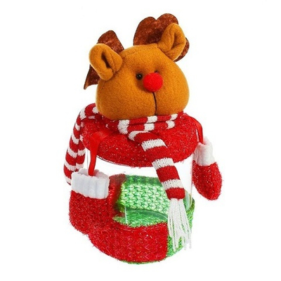 Конфетница "Новогодняя" с варежками, вместимость 200 грамм микс