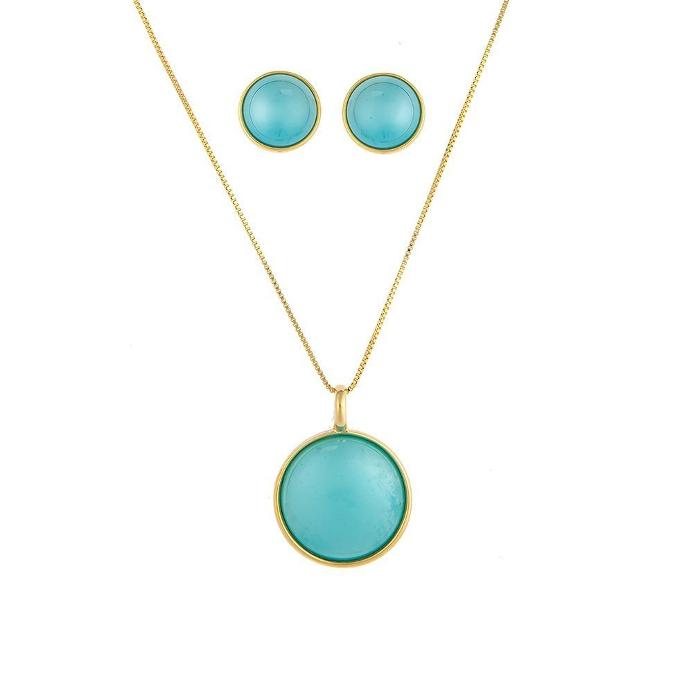 Комплект Possebon Pearl Blue Sky Agate S1565.21 B/G