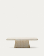 Журнальный столик Drasi из цемента с отделкой под травертин 140 x 70 см