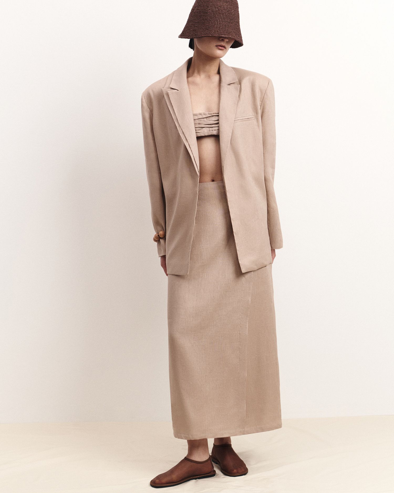 Юбка из итальянского льна