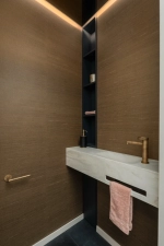 Бумагодержатель Gessi Anello, настенный, цвет Warm Bronze Brushed PVD