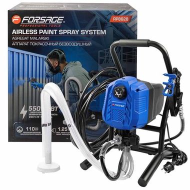 Аппарат покрасочный безвоздушный (230В, 550Вт, макс.расход краски 1.25л/мин) Forsage F-RP8628