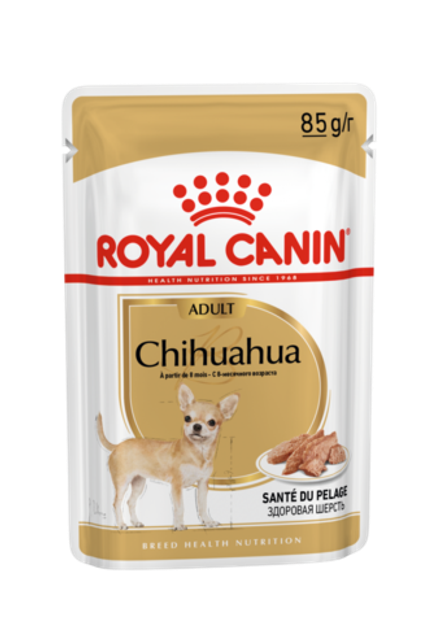 Royal Canin 85г пауч Chihuahua Adult Влажный корм для собак породы Чихуахуа (паштет)