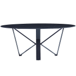 Стол керамический LA ALTA COSMO Lauren black gold 180*90*75, каркас черный