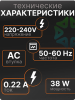 Вентилятор LTF17250HSL АС Втулка 172x152x52 мм 220V