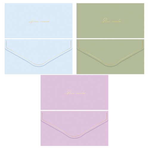 Конверт для денег MESHU "Monochrome" 85*164мм, матовая ламинация, фольга, 3 дизайна