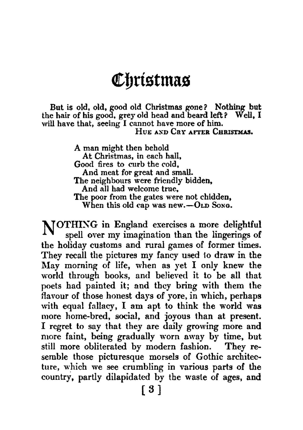 Christmas sketches | Washington Irving