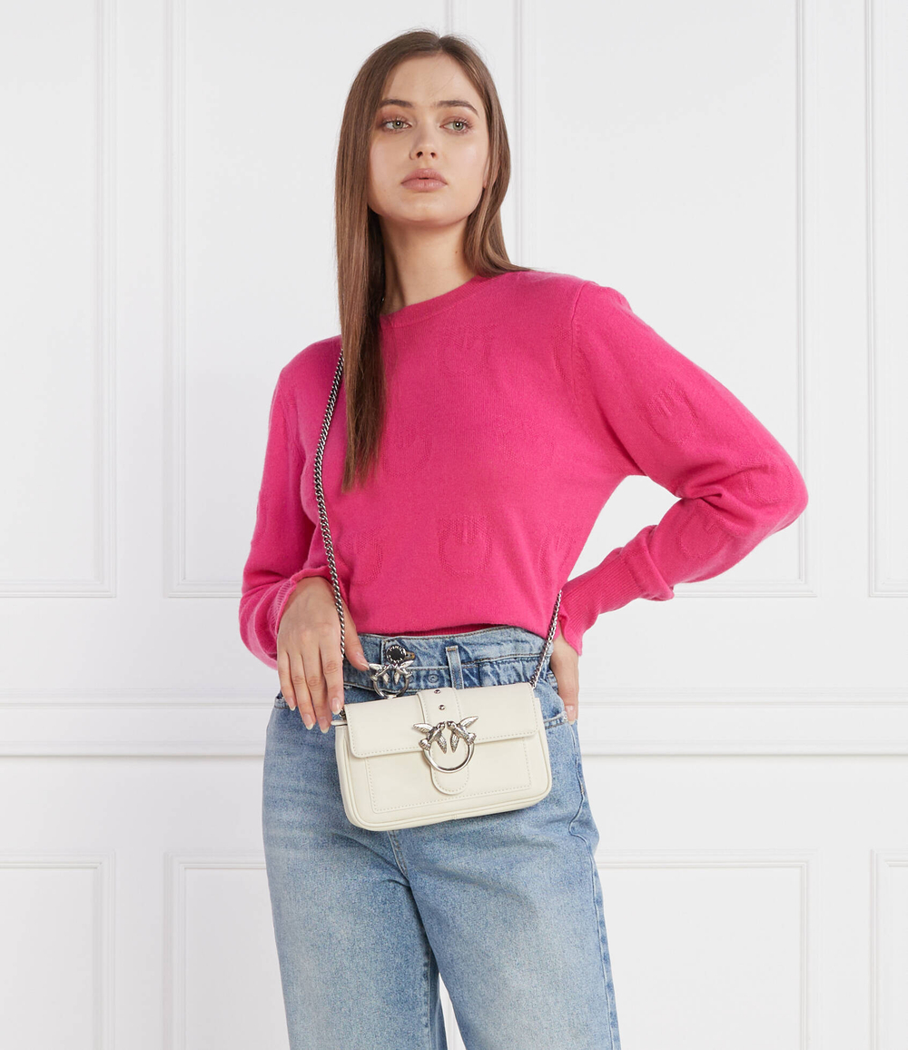 Кожаная сумка через плечо Pinko - белый(100061 A0F1)