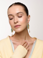 Серьги "Snake heart" Gold