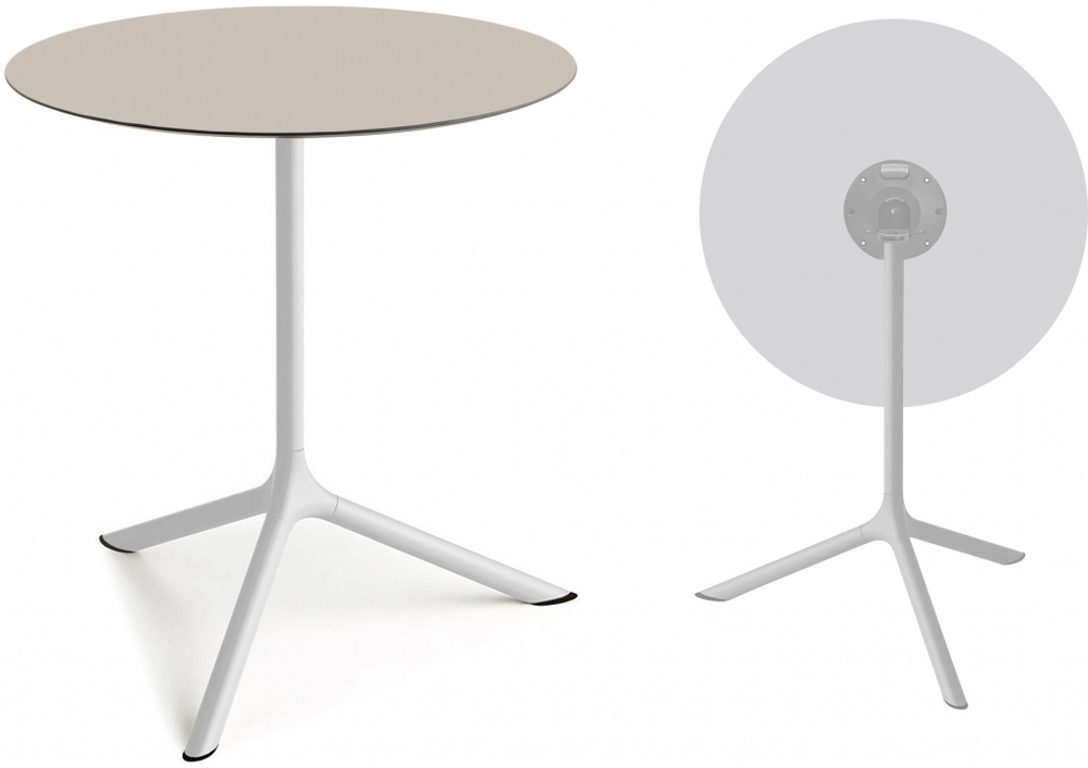 Стол ламинированный обеденный складной Scab Design Tripe Maxi Folding, белый, тортора