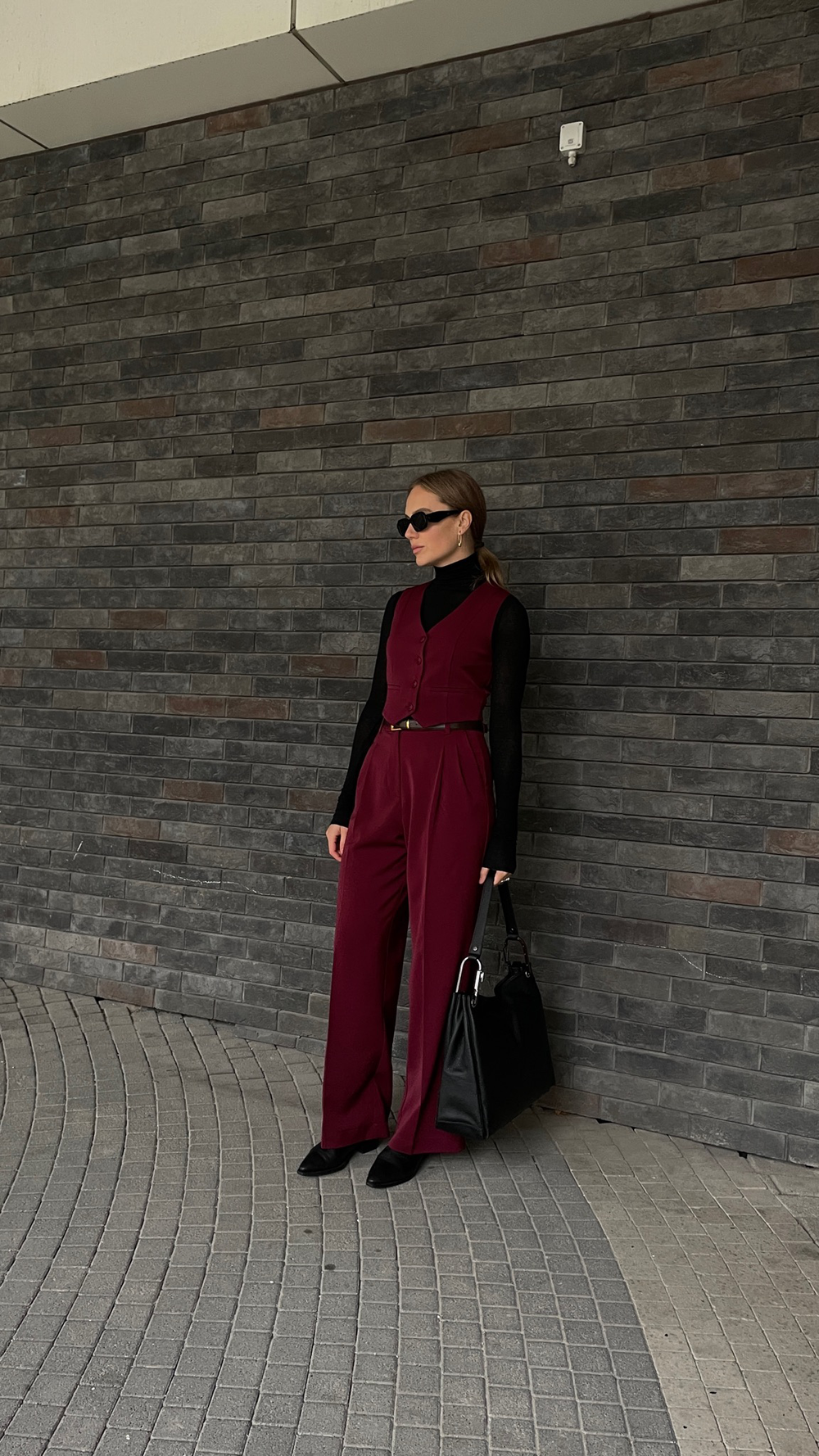 Брюки Office винный