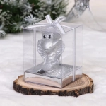 Свеча новогодняя «Загадочная змея» 8*8*10 см, Серебро