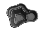 Пруд садовый (для дачи) пластиковый декоративный ЧЕРНЫЙ 150 л (1200*900*400 мм)