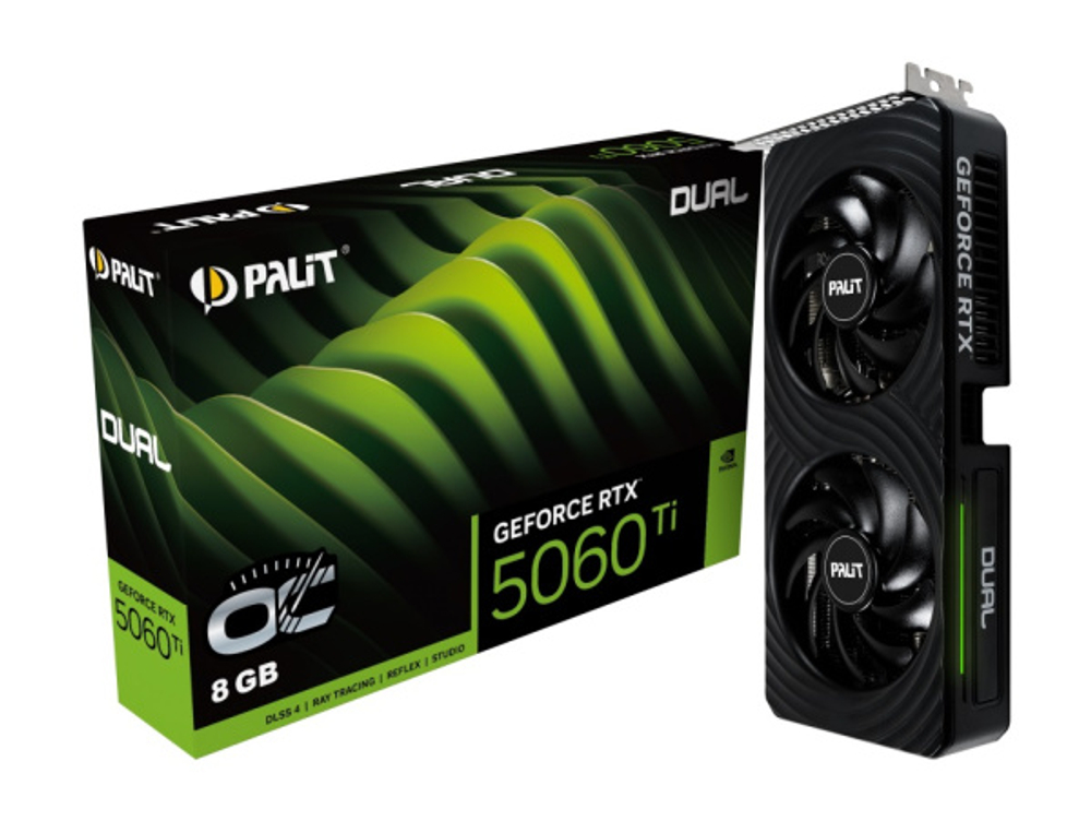 Видеокарта Palit GeForce RTX 5060 TI DUAL OC (NE7506TT19P1-GB2062D)