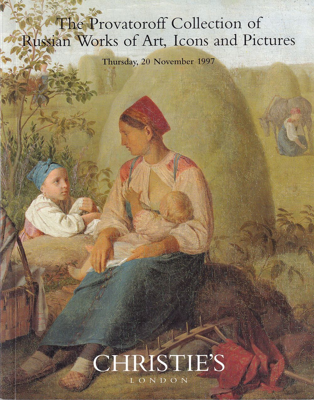 Каталог аукциона Christie's, Лондон, Собрание Виктора Проваторова: Русское декоративно-прикладное искусство, иконы и живопись от 20 ноября 1997 года