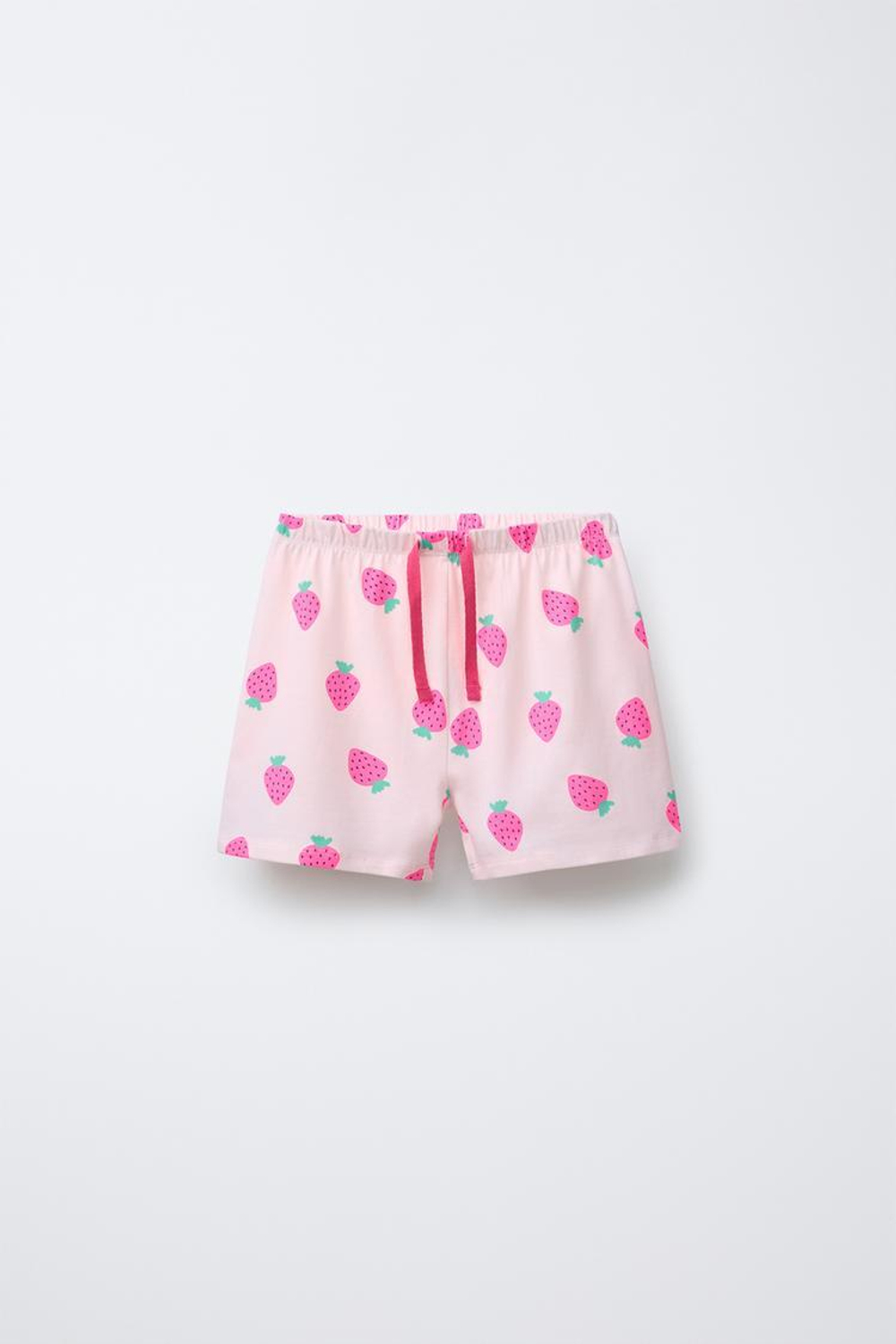 ZARA ПИЖАМА С ПРИНТОМ «КЛУБНИКА», РОЗОВЫЙ