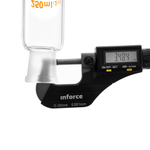 Цилиндр мерный стеклянный с пластиковой пробкой, 250 мл, с круглым стеклянным основанием