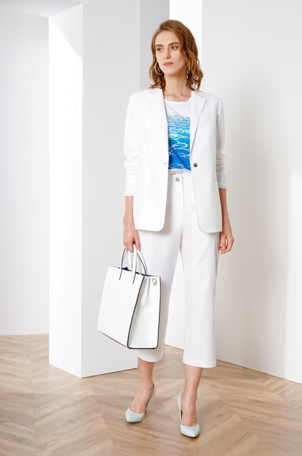 3825 Брюки женские (белый)