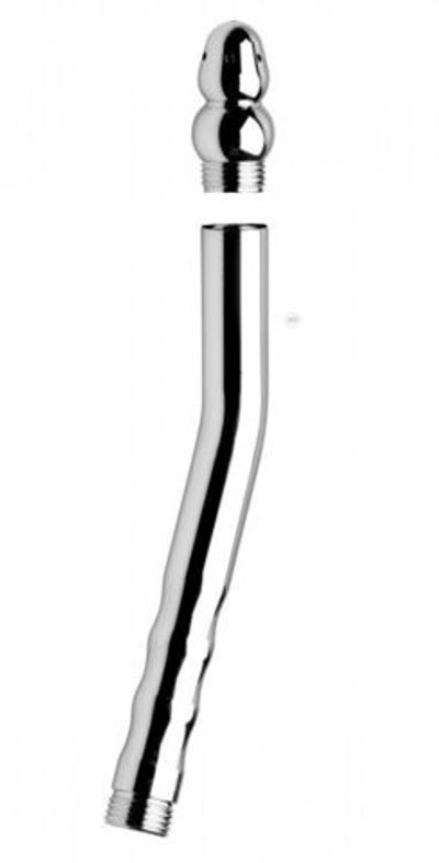 Сопло для анального душа Angled Enema Nozzle (Цвет: серебро)