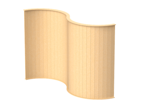 Перегородка S-образная 199х46х180