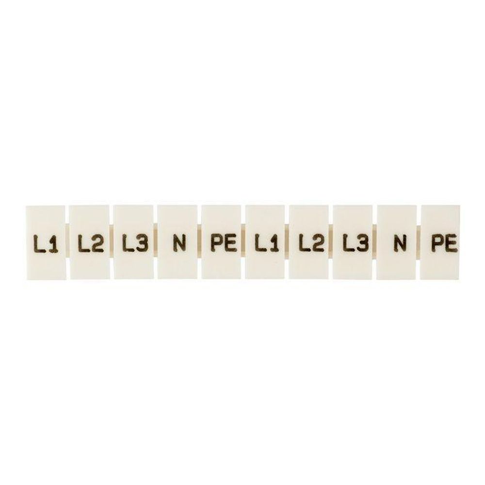 Маркеры для JXB-ST 1.5 с символами &quot;L1. L2. L3. N. PE&quot; (уп.100шт) PROxima EKF zb-st-1.5-L-1-3