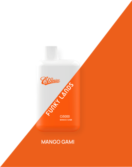 Funky lands Ci5000 Mango gami - манго мармеладки 5000 затяжек 20мг (2%)