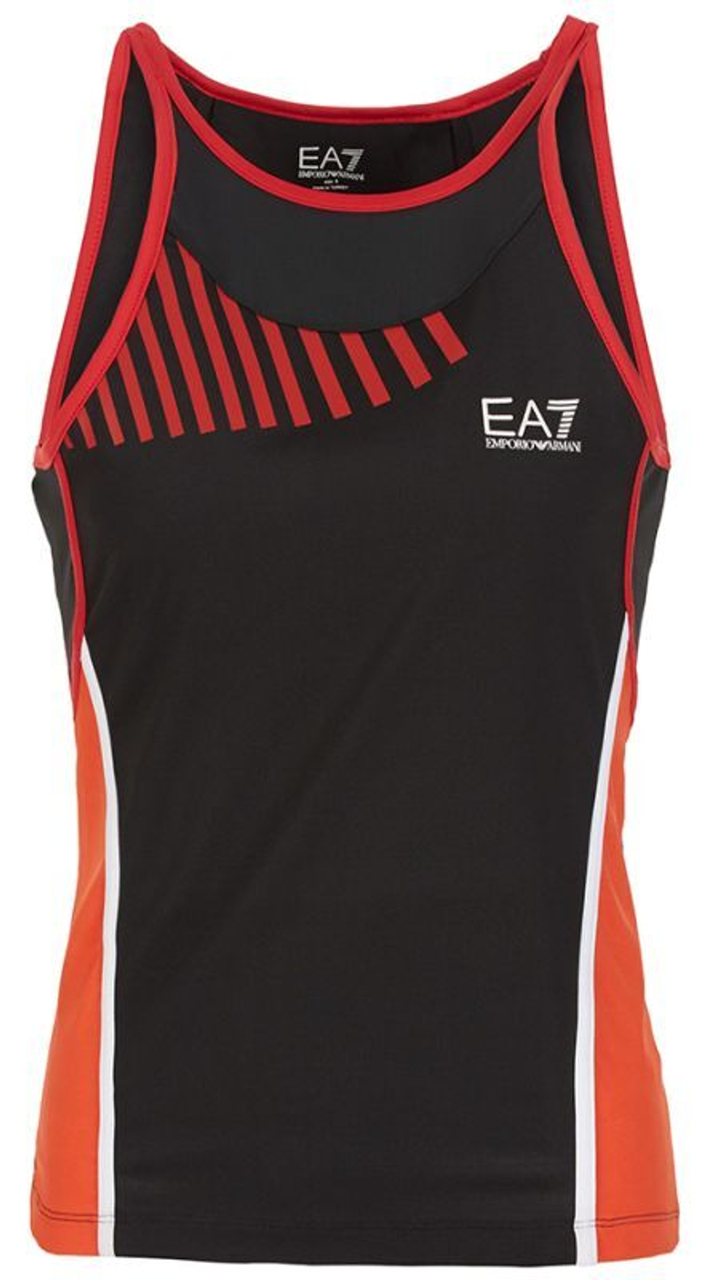 Женский топ теннисный EA7 Woman Jersey Tank - black