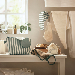 IKEA DVÄRGHYACINT  (ИКЕА ДВÄРГХЙАСИНТ)  -  Лента для промывки спины, натуральная/зеленая