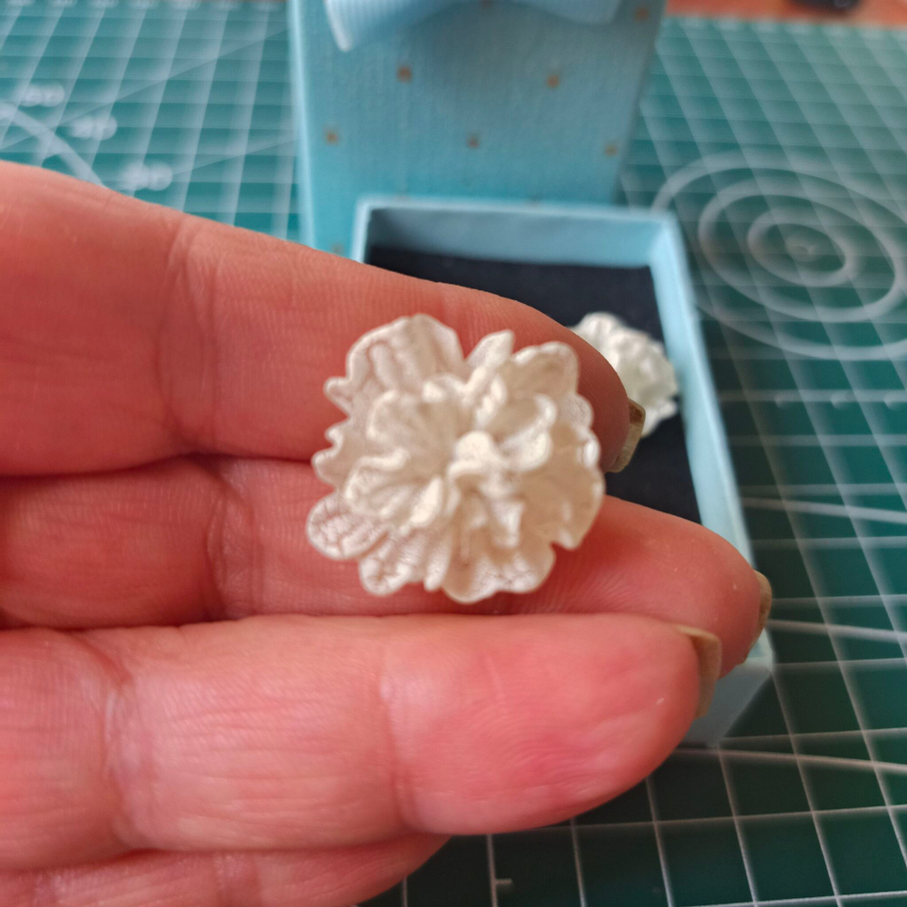 Серьги-пуссеты Ромашки