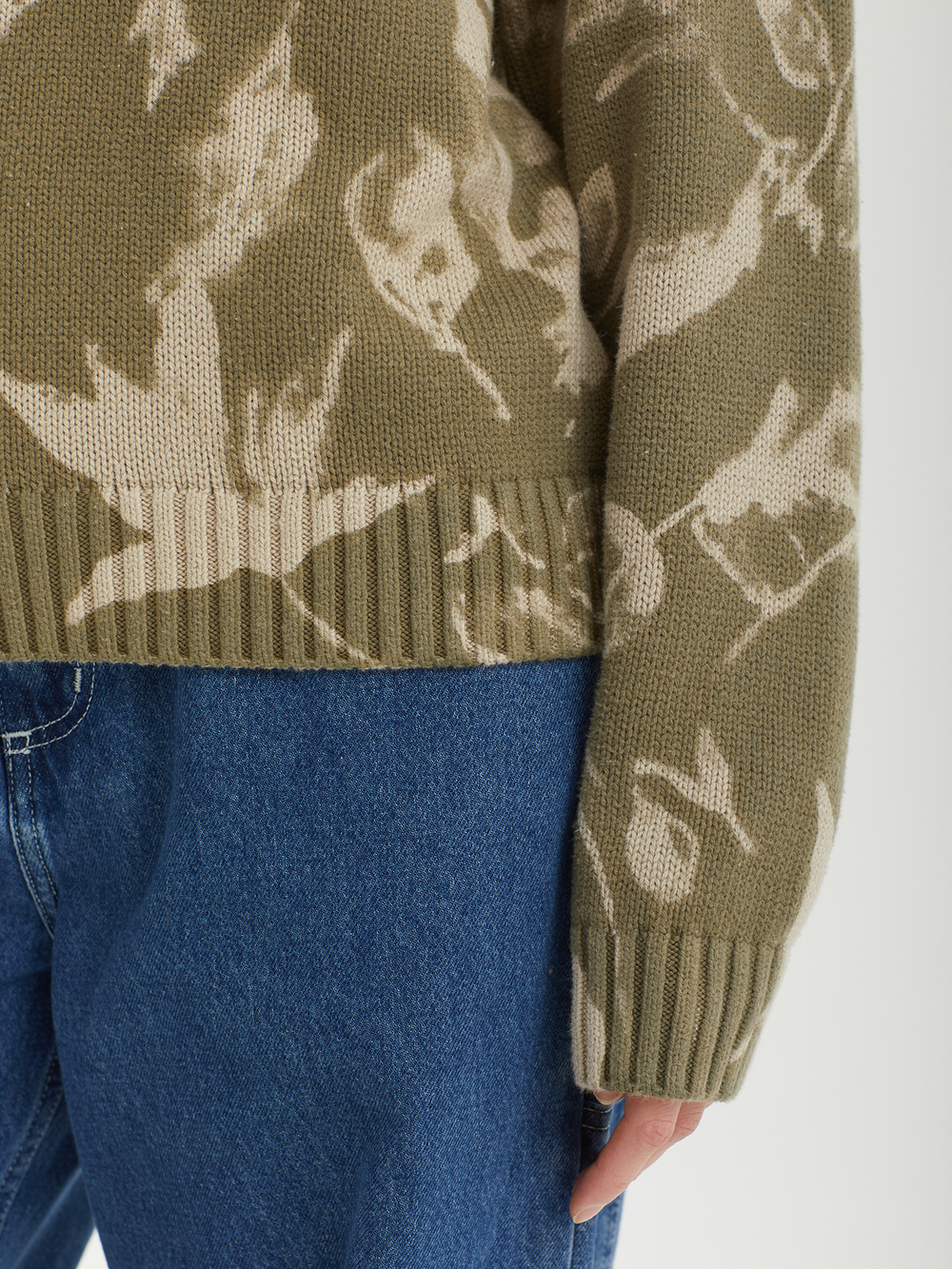 Женский Свитер Leaves