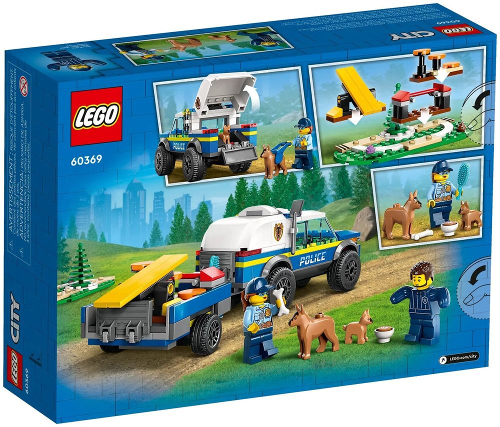 Конструктор LEGO City 60369 Дрессировка полицейской собаки