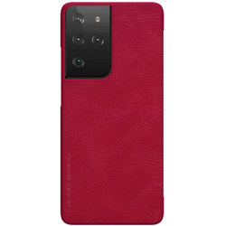 Кожаный чехол-книжка Nillkin Leather Qin для Samsung Galaxy S21 Ultra