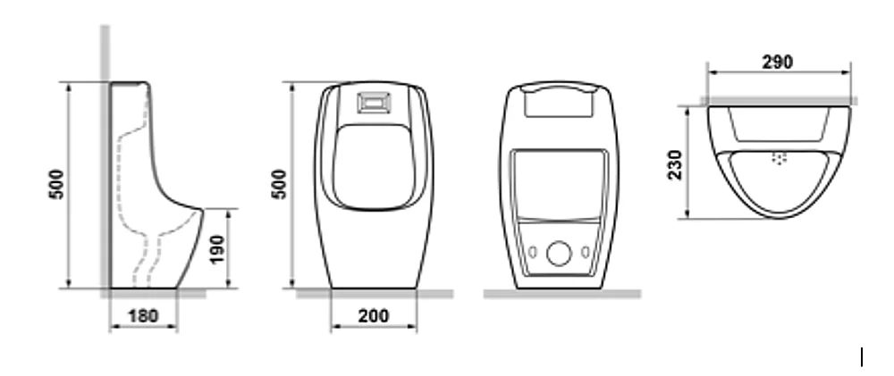 Писсуар Laguraty Sensor 560X