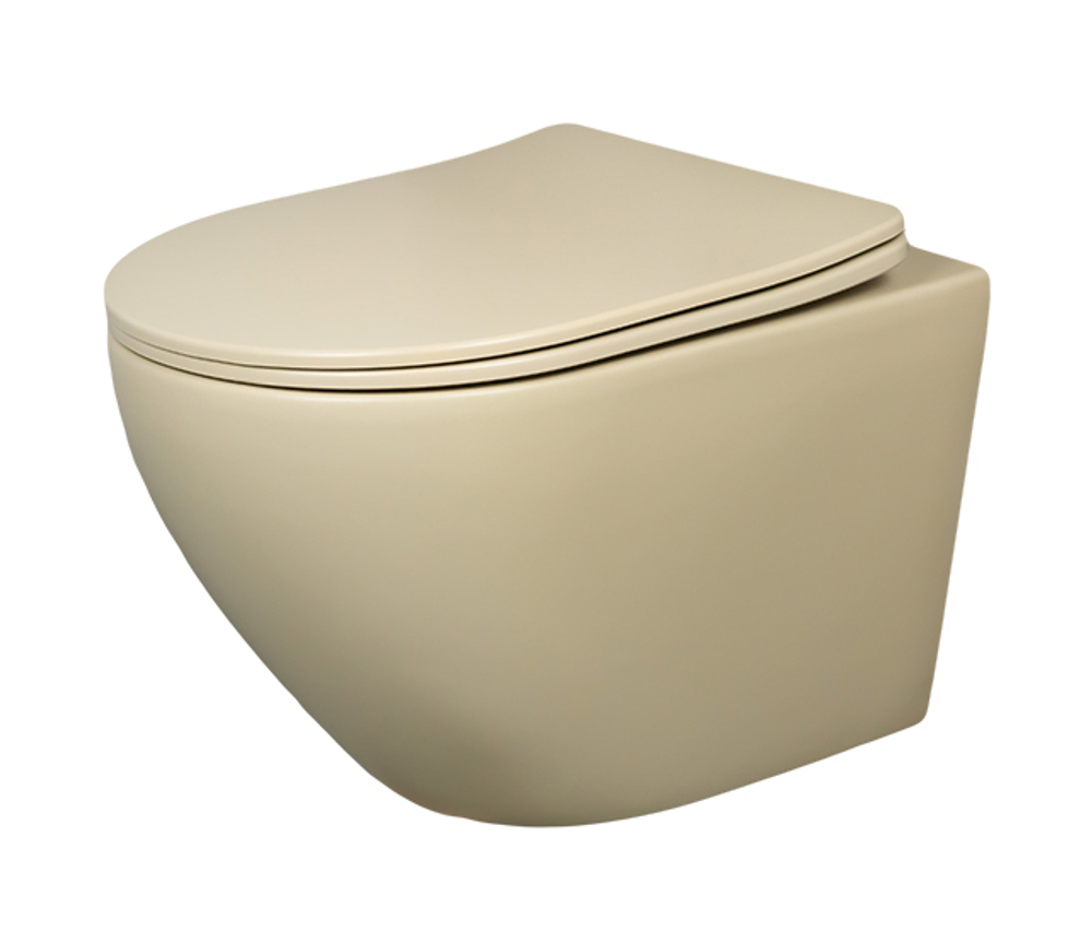 Унитаз подвесной Gid Sr2198 62210Y светло-коричневый матовый 49x36x35.5