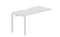 стол Strike 1380х680х750мм (с эргономичным вырезом) - приставной элемент