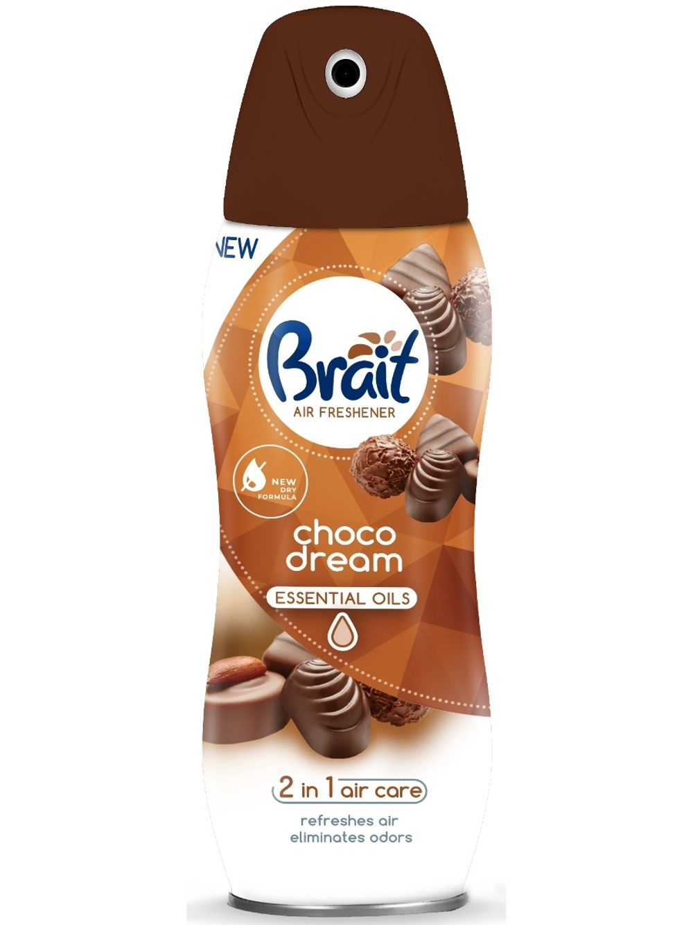 ОСВЕЖИТЕЛЬ СУХОЙ BRAIT CHOCO DREAM 300МЛ 6665