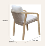 Комплект деревянной мебели Tagliamento Ravona KD, натуральный, бежевый