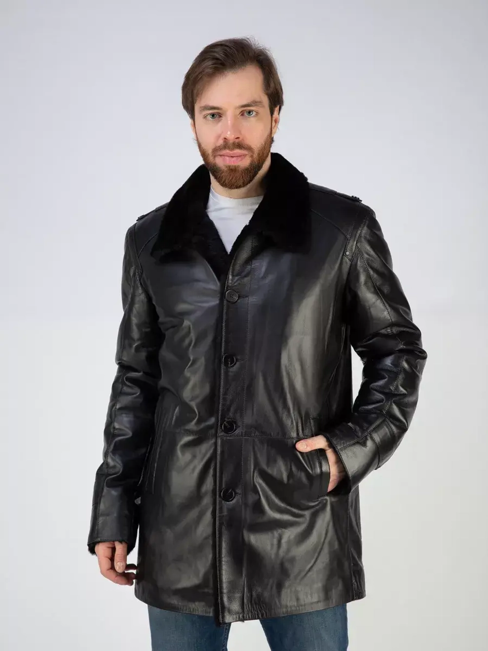 Дубленка натуральная куртка зимняя