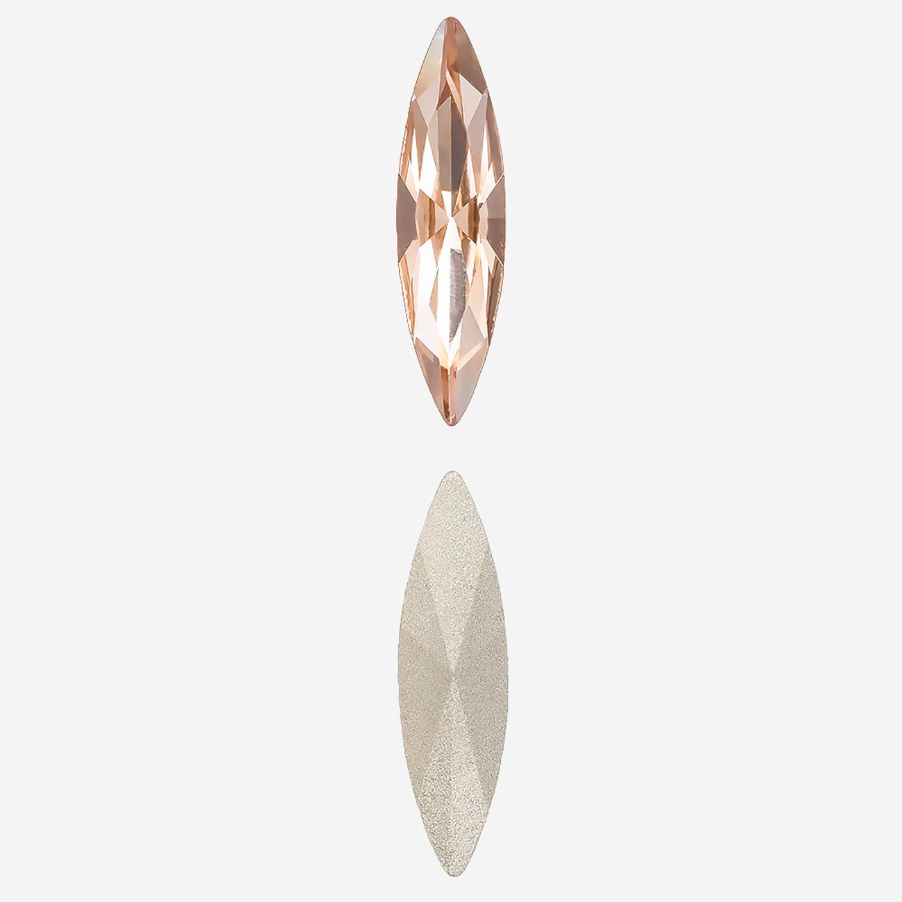 Кристалл Маркиз (Marquise Fancy Stone), оттенок "Светло-персиковый"/"Light Peach", 15*4мм