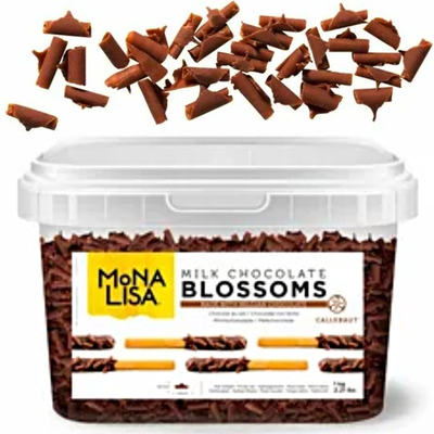 Шоколадная стружка (завитки) из молочного шоколада «Callebaut» "Mona Lisa"
