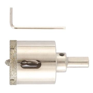 Сверло алмазное по керамограниту, 40 х 67 мм, 3-гранный хвостовик Matrix 726403