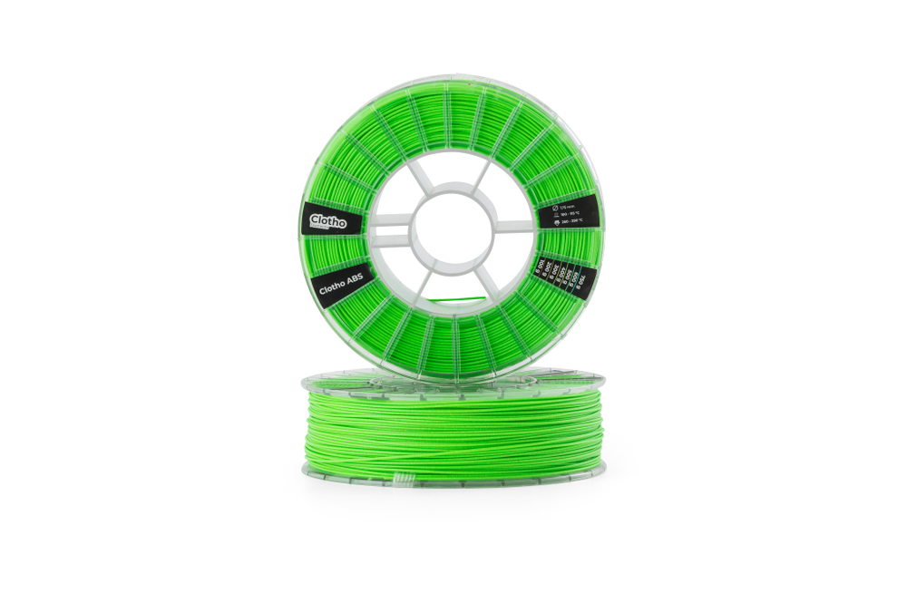 Пластик для 3D-принтеров, Clotho Filaments, Clotho ABS, GF-13, зеленый, 1,75 мм, 750