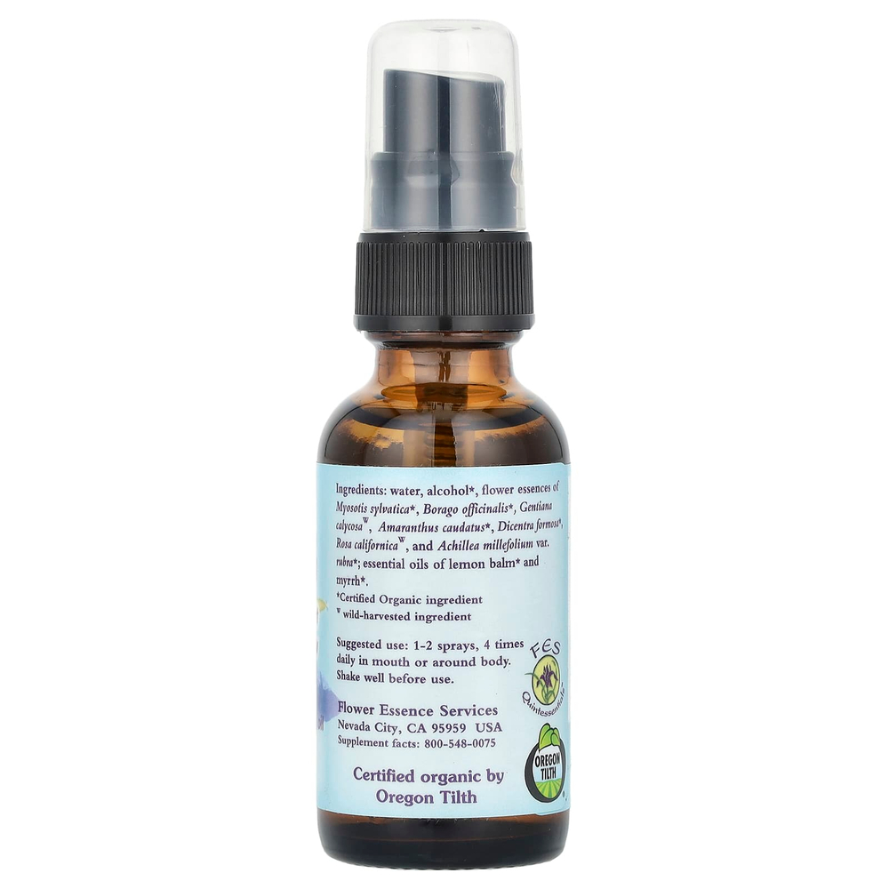 Flower Essence Services, Grief Relief ™, цветочная эссенция и эфирное масло, 30 мл (1 жидк. унц.)